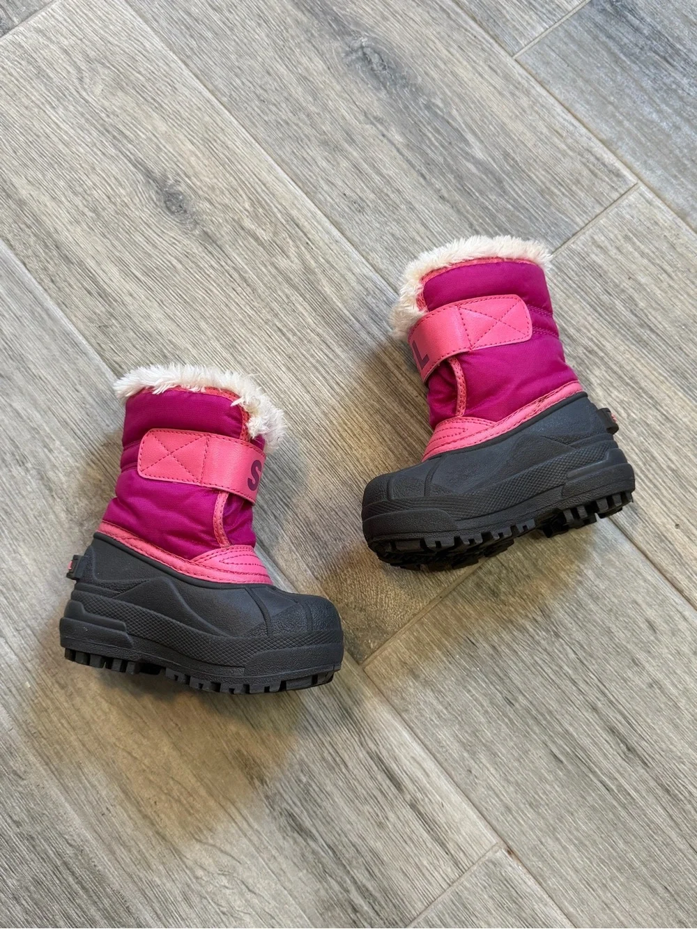 Sorel Commander Kids Infant Winter Boots NV 1877-652 Pink Baby Size 6 Snow Boots